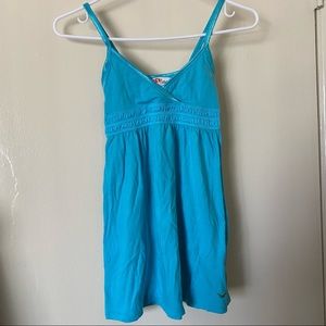 Hollister Y2K cami tunic v neck tank top teal blue XS
